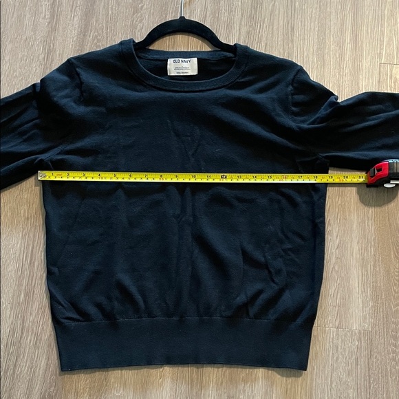 Old Navy Women Black Crew Neck Sweater Large Cotton Contemporary Business Casual - Picture 7 of 10